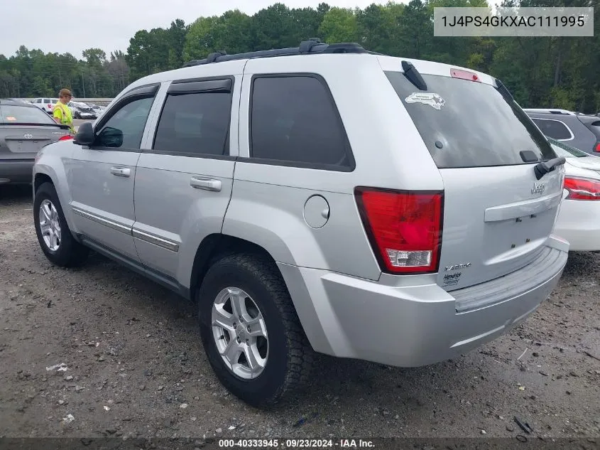 2010 Jeep Grand Cherokee Laredo VIN: 1J4PS4GKXAC111995 Lot: 40333945