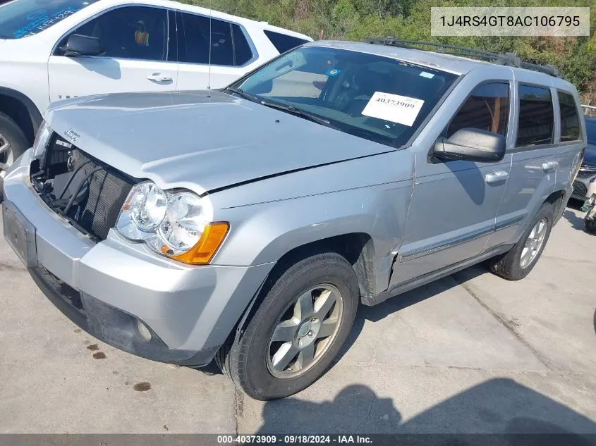 2010 Jeep Grand Cherokee Laredo VIN: 1J4RS4GT8AC106795 Lot: 40373909