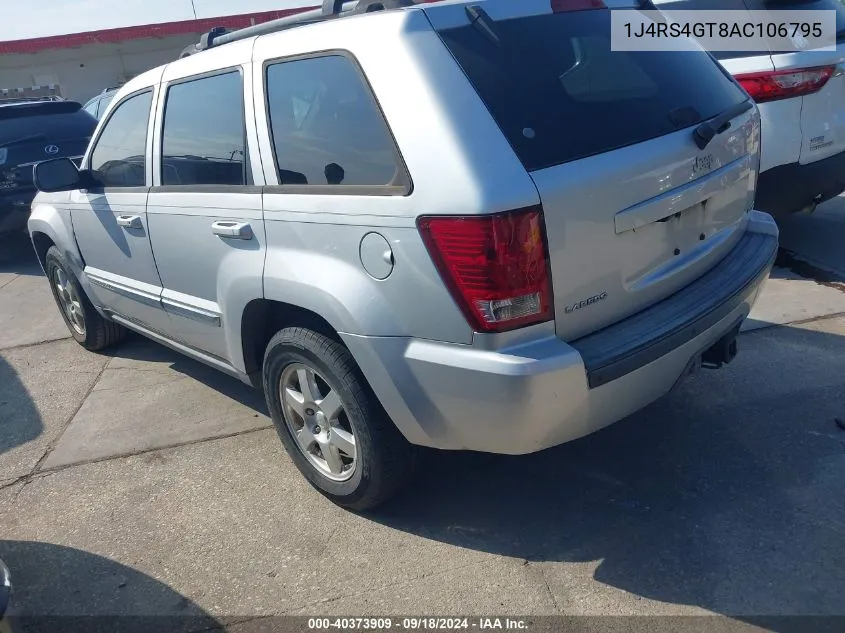 2010 Jeep Grand Cherokee Laredo VIN: 1J4RS4GT8AC106795 Lot: 40373909