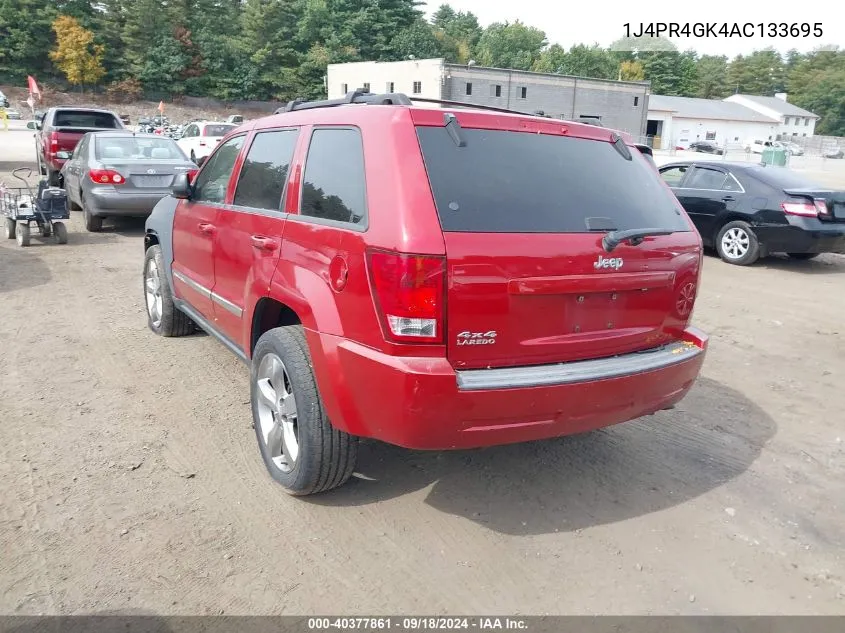 1J4PR4GK4AC133695 2010 Jeep Grand Cherokee Laredo