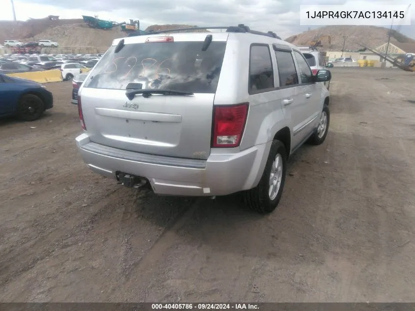 2010 Jeep Grand Cherokee Laredo VIN: 1J4PR4GK7AC134145 Lot: 40405786