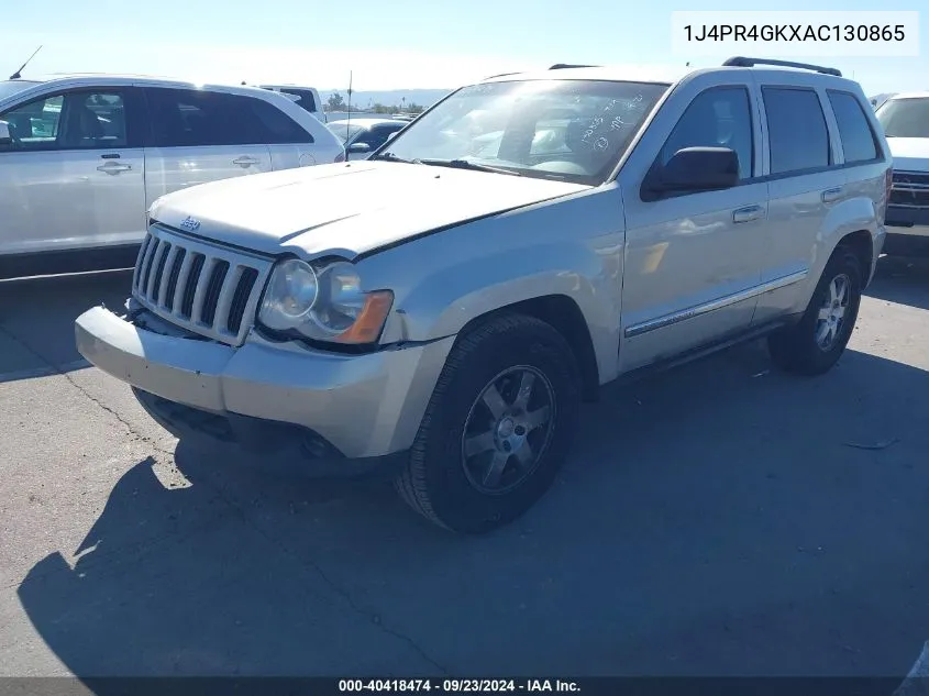 2010 Jeep Grand Cherokee Laredo VIN: 1J4PR4GKXAC130865 Lot: 40418474