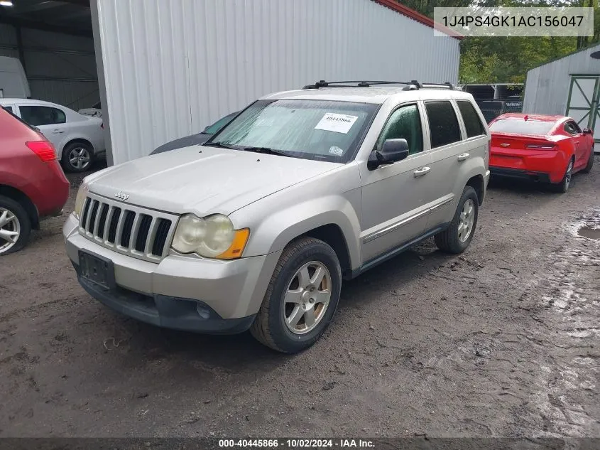 2010 Jeep Grand Cherokee Laredo VIN: 1J4PS4GK1AC156047 Lot: 40445866