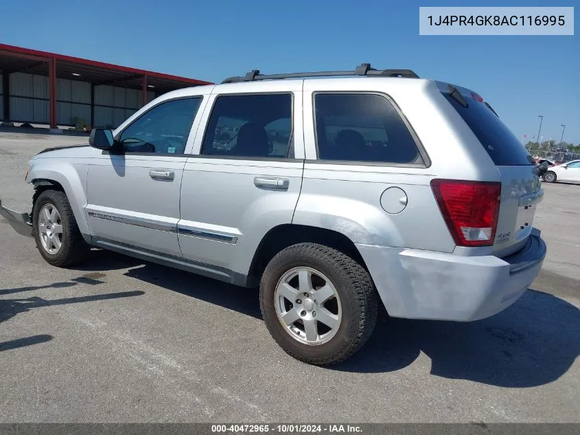 2010 Jeep Grand Cherokee Laredo VIN: 1J4PR4GK8AC116995 Lot: 40472965