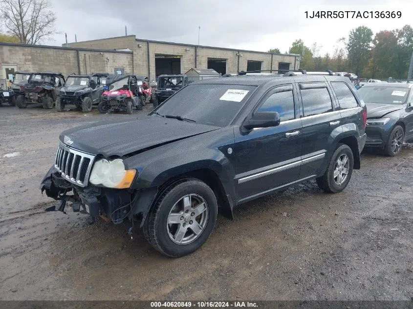 1J4RR5GT7AC136369 2010 Jeep Grand Cherokee Limited