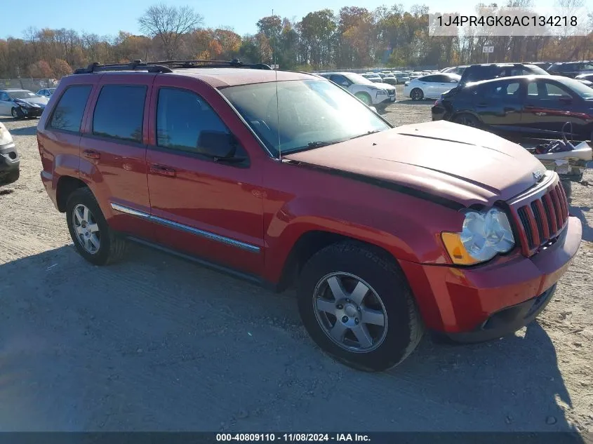 1J4PR4GK8AC134218 2010 Jeep Grand Cherokee Laredo