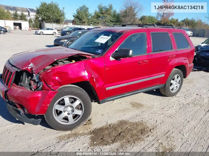 1J4PR4GK8AC134218 2010 Jeep Grand Cherokee Laredo