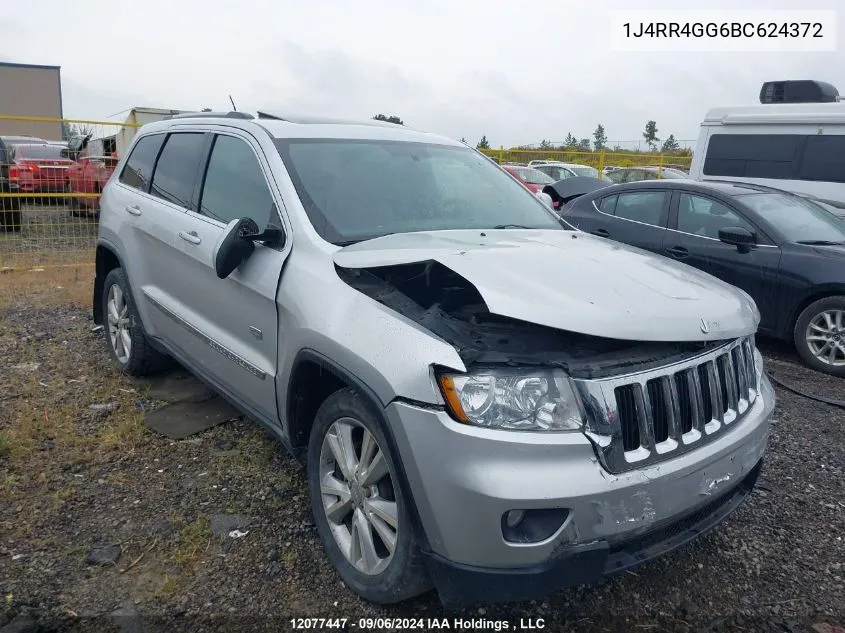 2011 Jeep Grand Cherokee VIN: 1J4RR4GG6BC624372 Lot: 12077447