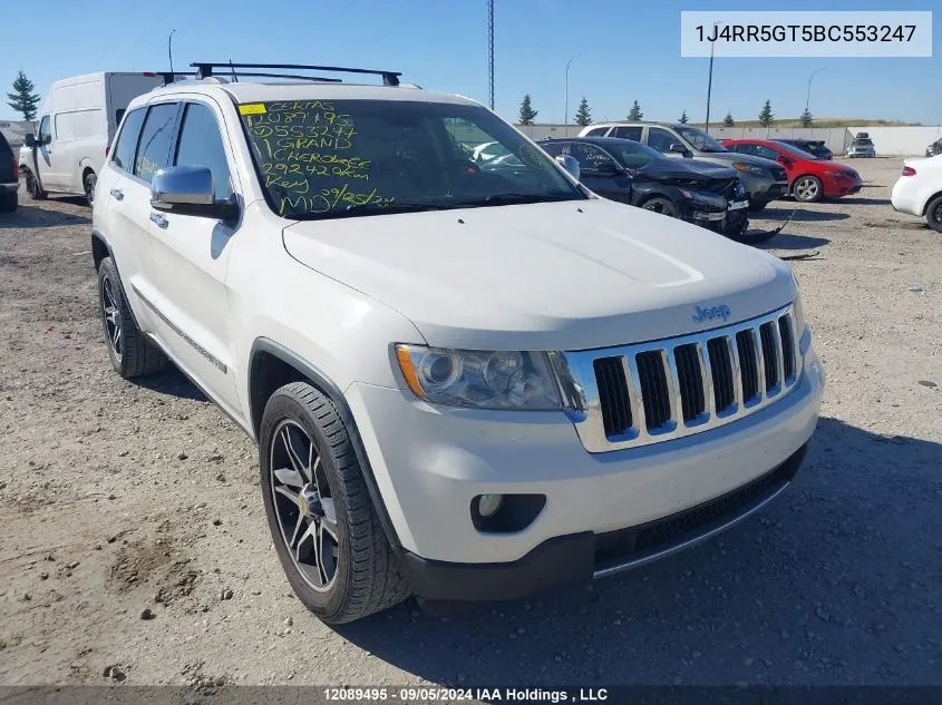 1J4RR5GT5BC553247 2011 Jeep Grand Cherokee Limited