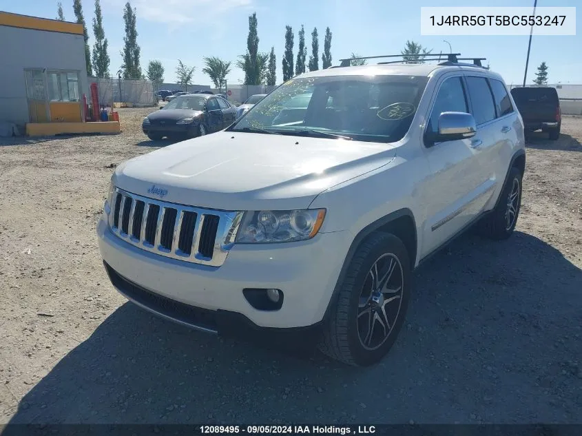 2011 Jeep Grand Cherokee Limited VIN: 1J4RR5GT5BC553247 Lot: 12089495