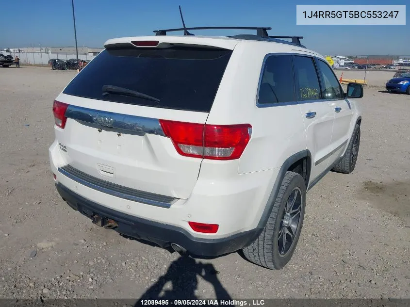 1J4RR5GT5BC553247 2011 Jeep Grand Cherokee Limited