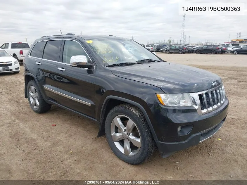 2011 Jeep Grand Cherokee Overland VIN: 1J4RR6GT9BC500363 Lot: 12090761