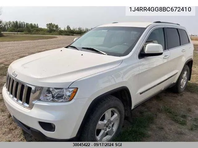 1J4RR4GG8BC672410 2011 Jeep Grand Cherokee Laredo