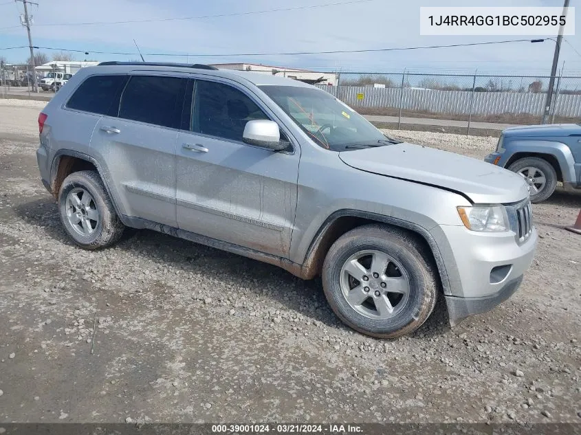 2011 Jeep Grand Cherokee Laredo VIN: 1J4RR4GG1BC502955 Lot: 39001024