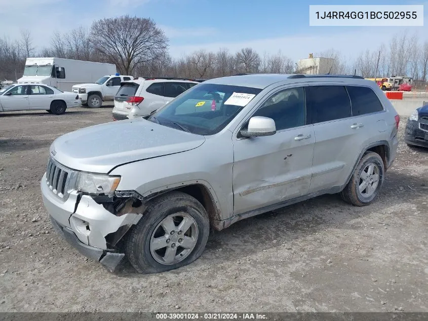 2011 Jeep Grand Cherokee Laredo VIN: 1J4RR4GG1BC502955 Lot: 39001024