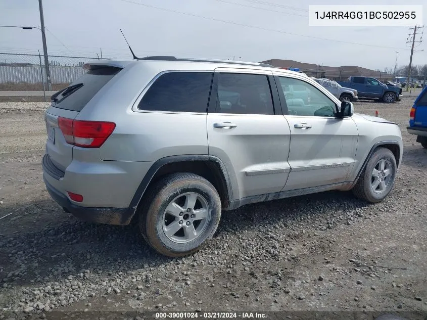 2011 Jeep Grand Cherokee Laredo VIN: 1J4RR4GG1BC502955 Lot: 39001024