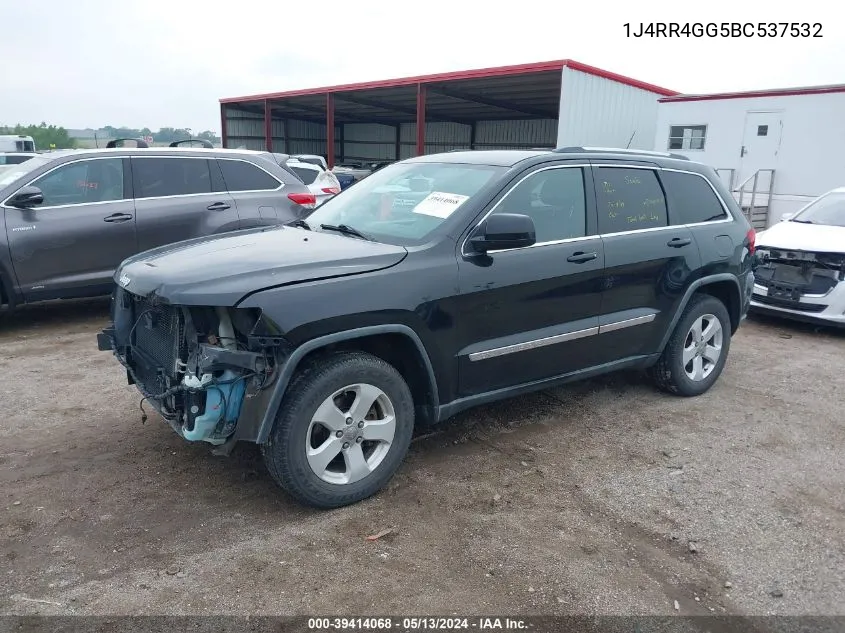 1J4RR4GG5BC537532 2011 Jeep Grand Cherokee Laredo