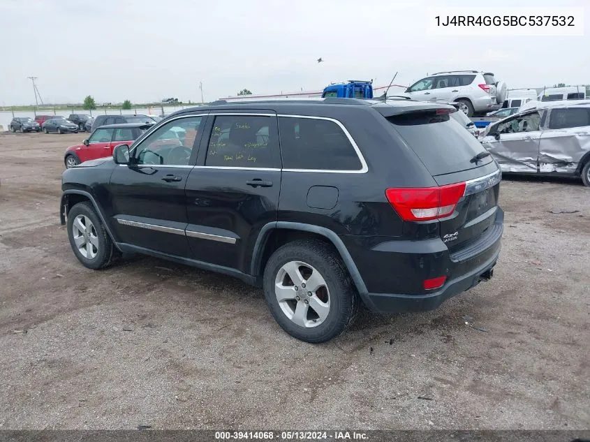 2011 Jeep Grand Cherokee Laredo VIN: 1J4RR4GG5BC537532 Lot: 39414068