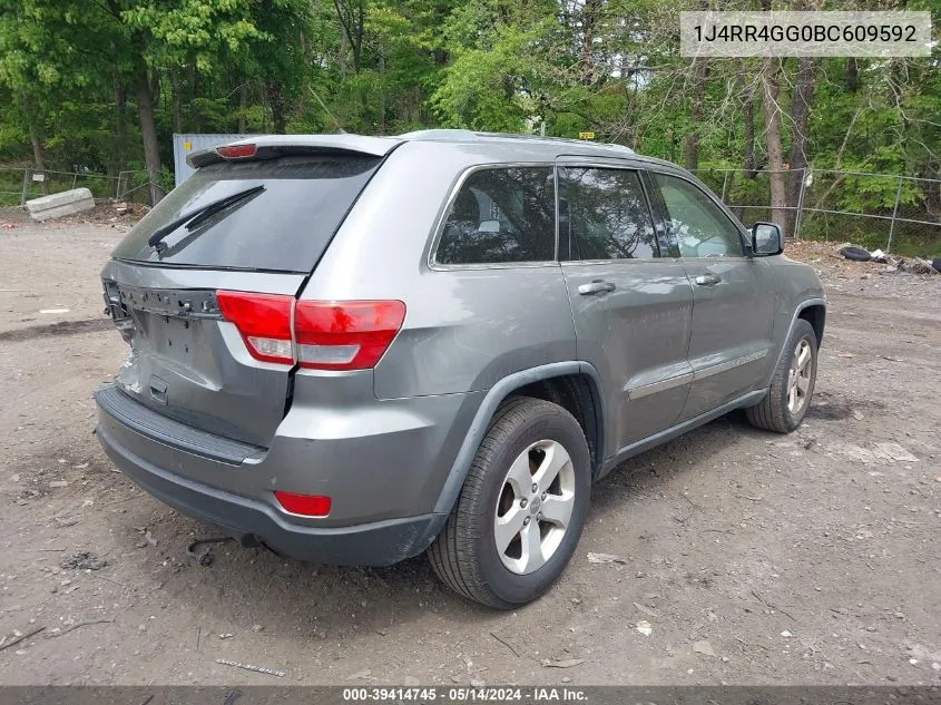 2011 Jeep Grand Cherokee Laredo VIN: 1J4RR4GG0BC609592 Lot: 39414745