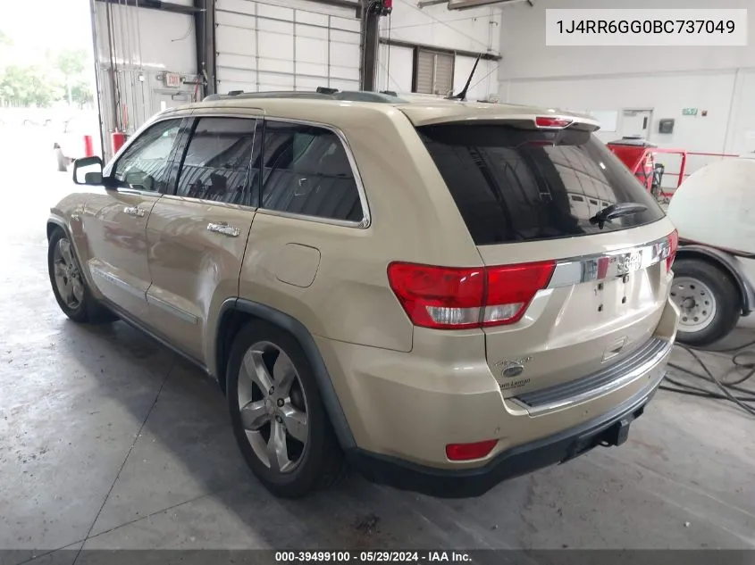 1J4RR6GG0BC737049 2011 Jeep Grand Cherokee Overland