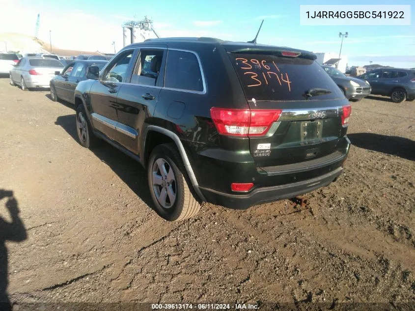 2011 Jeep Grand Cherokee Laredo VIN: 1J4RR4GG5BC541922 Lot: 39613174