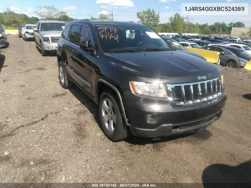 1J4RS4GGXBC524389 2011 Jeep Grand Cherokee Laredo