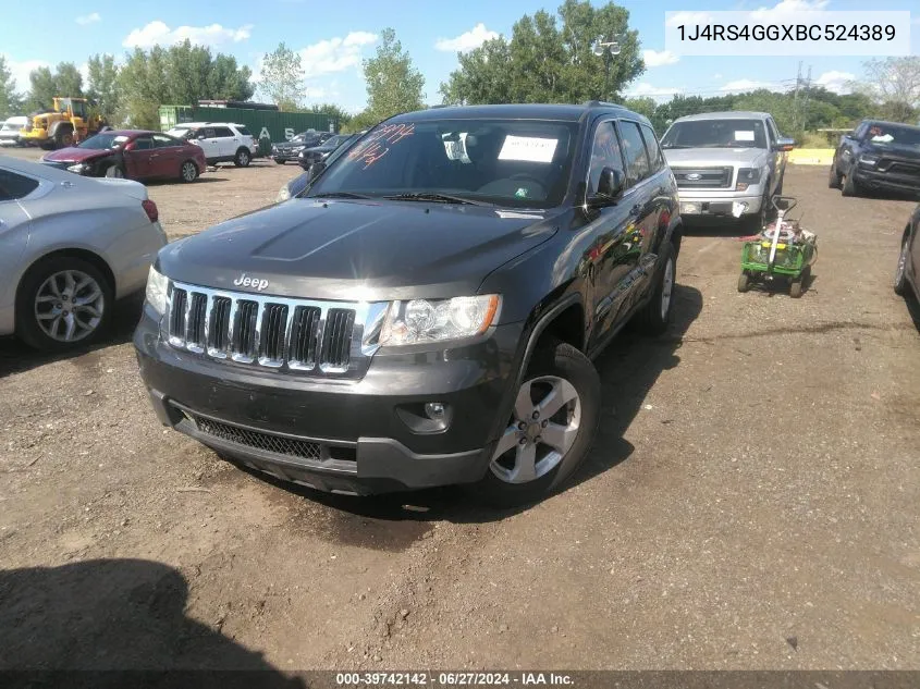 1J4RS4GGXBC524389 2011 Jeep Grand Cherokee Laredo