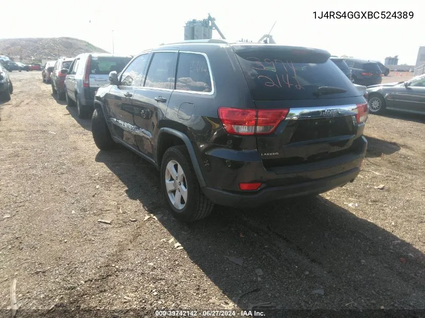 1J4RS4GGXBC524389 2011 Jeep Grand Cherokee Laredo