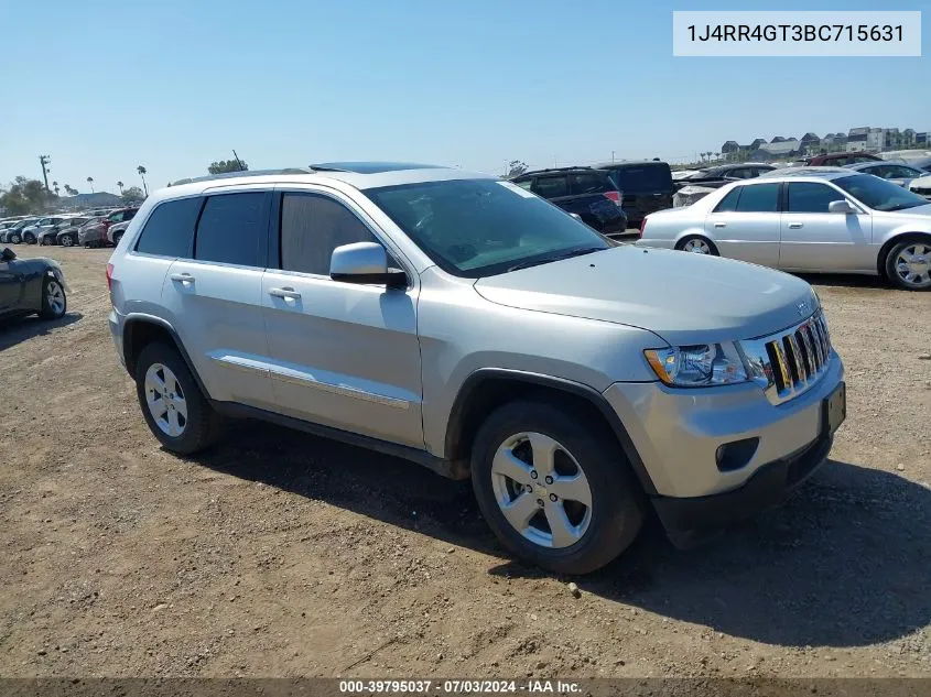 2011 Jeep Grand Cherokee Laredo VIN: 1J4RR4GT3BC715631 Lot: 39795037