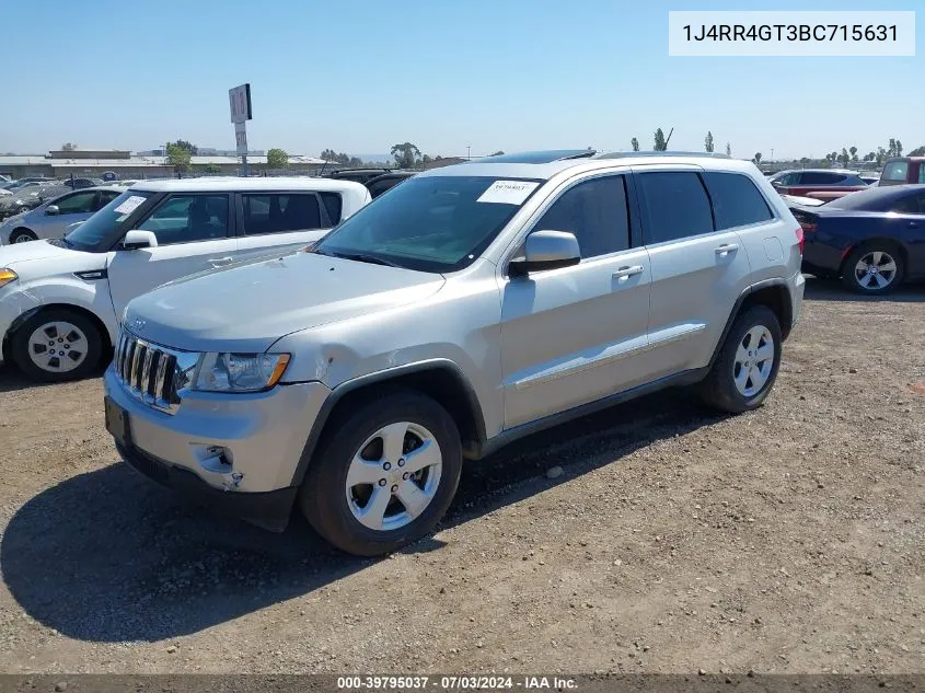 2011 Jeep Grand Cherokee Laredo VIN: 1J4RR4GT3BC715631 Lot: 39795037