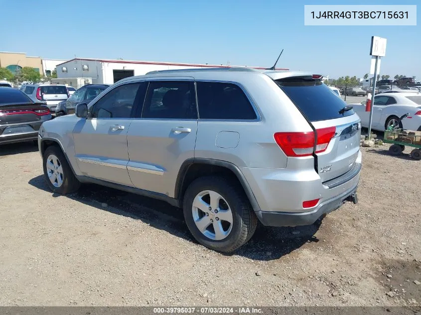 2011 Jeep Grand Cherokee Laredo VIN: 1J4RR4GT3BC715631 Lot: 39795037