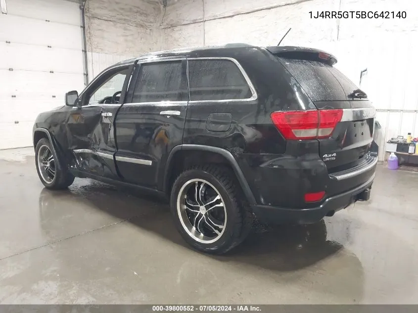 1J4RR5GT5BC642140 2011 Jeep Grand Cherokee Limited