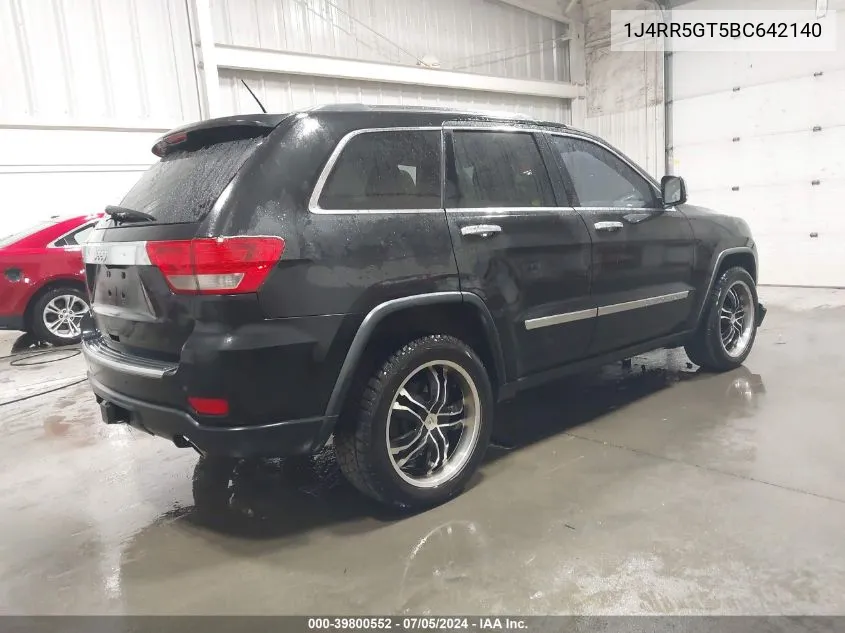 1J4RR5GT5BC642140 2011 Jeep Grand Cherokee Limited