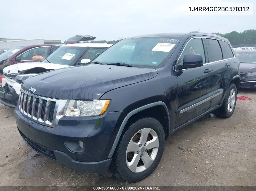 2011 Jeep Grand Cherokee Laredo VIN: 1J4RR4GG2BC570312 Lot: 39816680