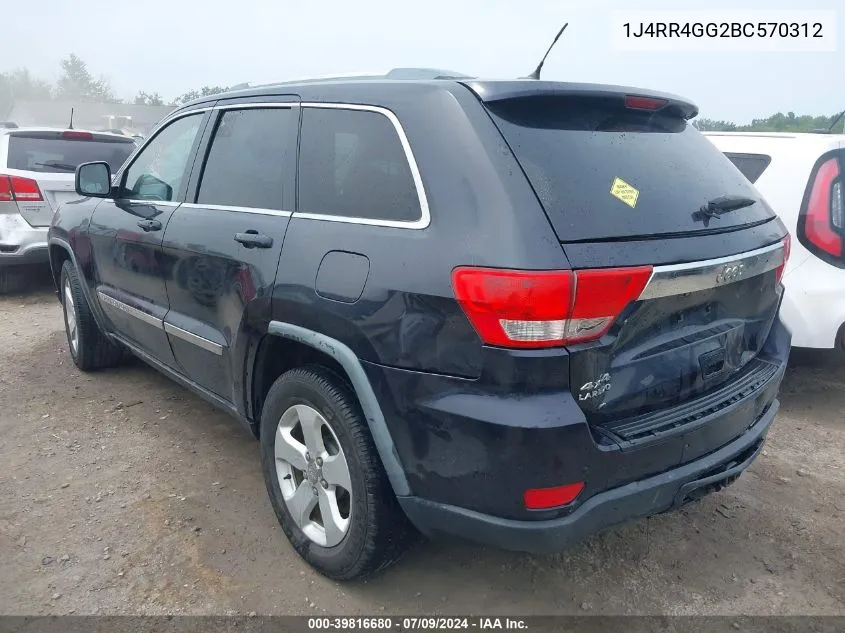 1J4RR4GG2BC570312 2011 Jeep Grand Cherokee Laredo