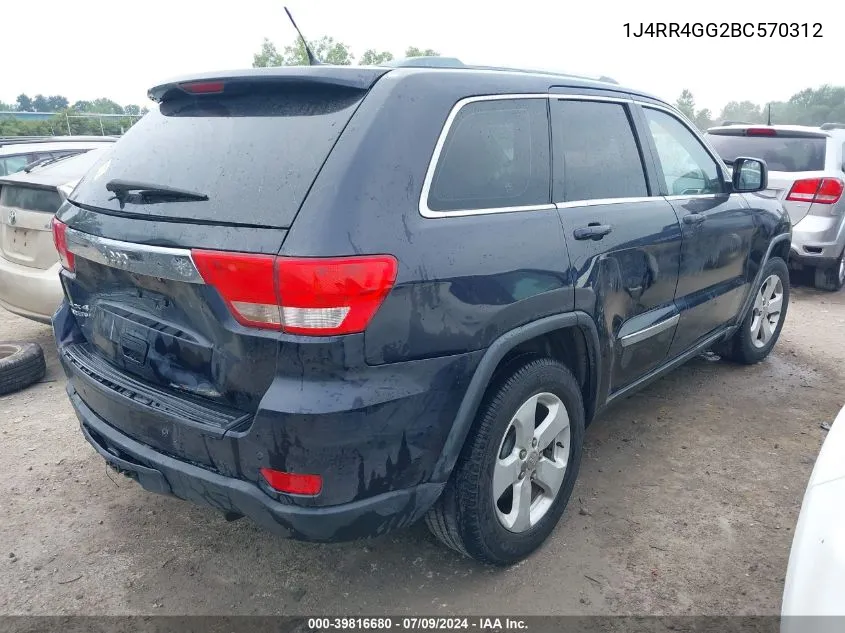 1J4RR4GG2BC570312 2011 Jeep Grand Cherokee Laredo