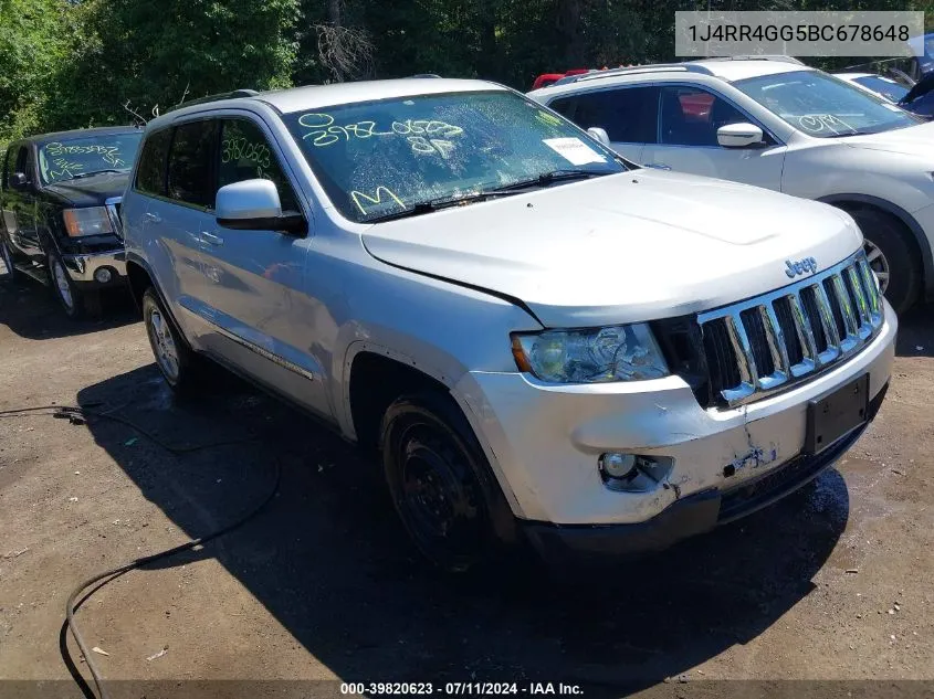 1J4RR4GG5BC678648 2011 Jeep Grand Cherokee Laredo