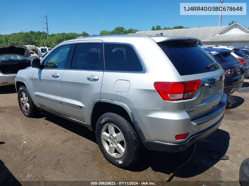 1J4RR4GG5BC678648 2011 Jeep Grand Cherokee Laredo