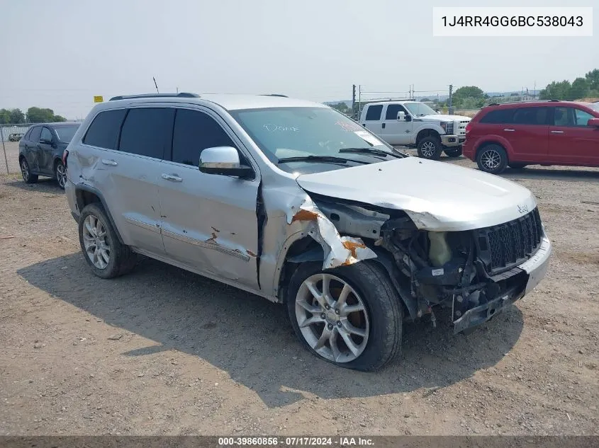 2011 Jeep Grand Cherokee Laredo VIN: 1J4RR4GG6BC538043 Lot: 39860856