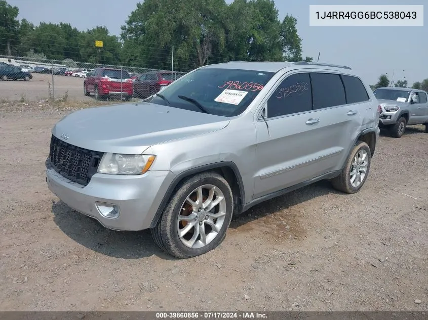 1J4RR4GG6BC538043 2011 Jeep Grand Cherokee Laredo