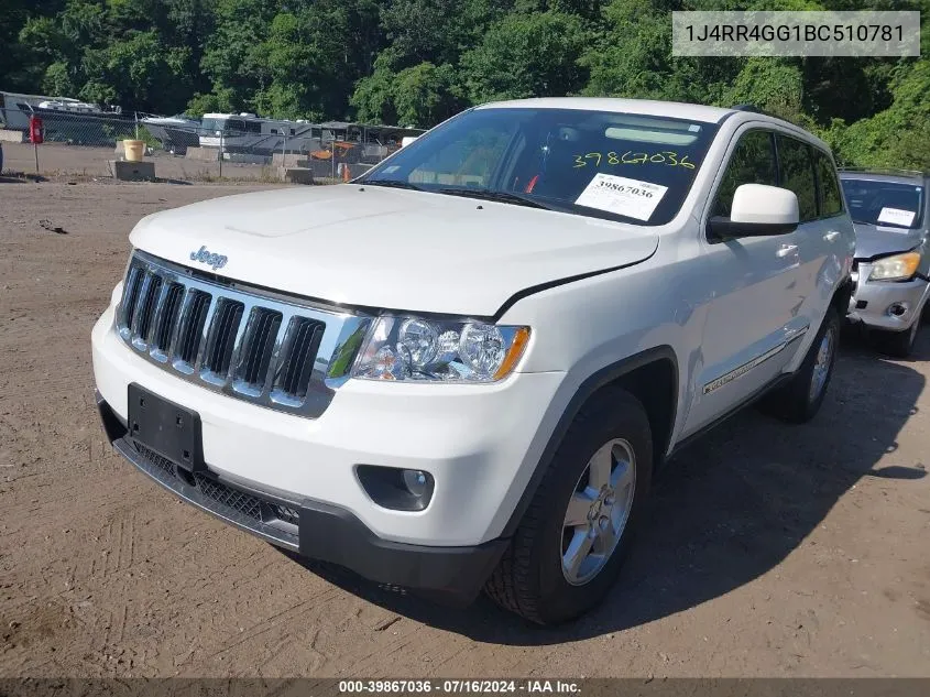 2011 Jeep Grand Cherokee Laredo VIN: 1J4RR4GG1BC510781 Lot: 39867036