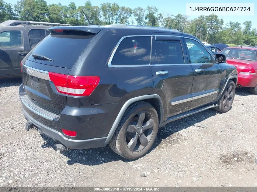 1J4RR6GG6BC624724 2011 Jeep Grand Cherokee Overland