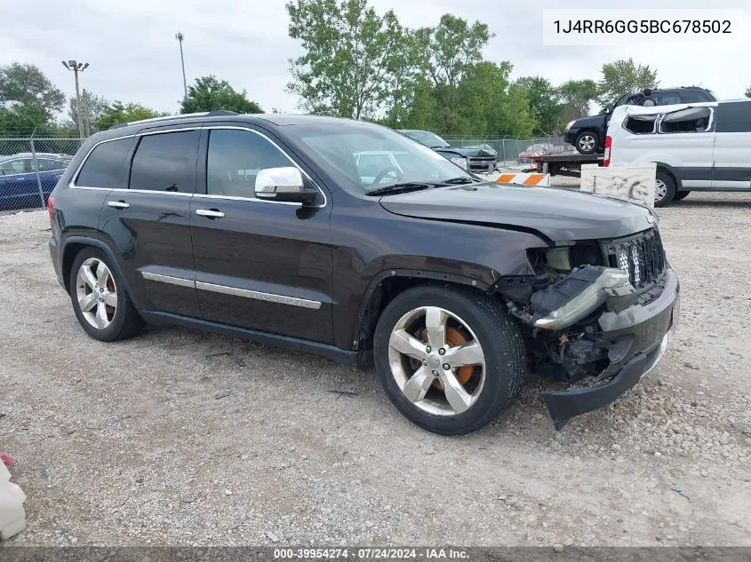 2011 Jeep Grand Cherokee Overland VIN: 1J4RR6GG5BC678502 Lot: 39954274