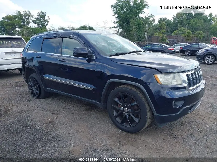 2011 Jeep Grand Cherokee Laredo VIN: 1J4RR4GG3BC504545 Lot: 39991644