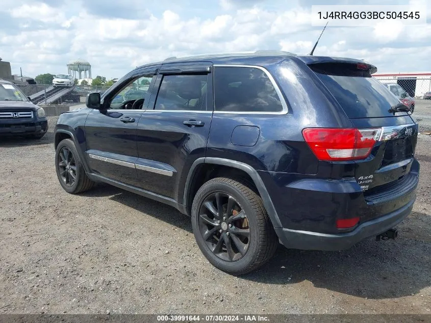 2011 Jeep Grand Cherokee Laredo VIN: 1J4RR4GG3BC504545 Lot: 39991644