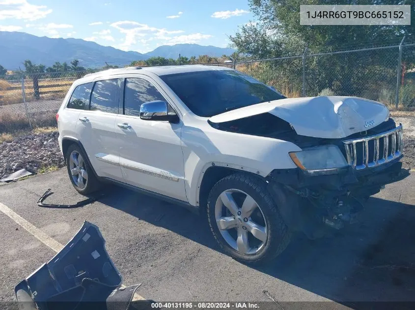 1J4RR6GT9BC665152 2011 Jeep Grand Cherokee Overland