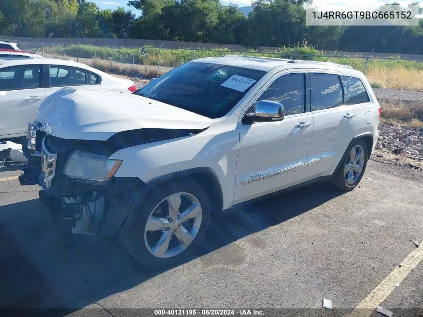 1J4RR6GT9BC665152 2011 Jeep Grand Cherokee Overland