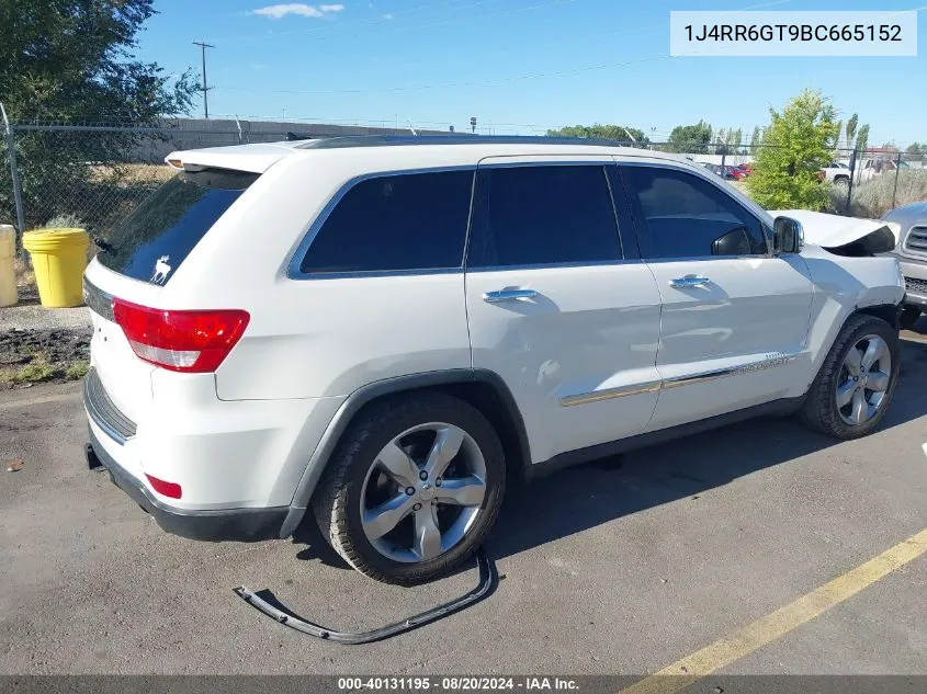 2011 Jeep Grand Cherokee Overland VIN: 1J4RR6GT9BC665152 Lot: 40131195