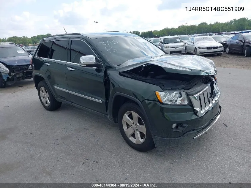 2011 Jeep Grand Cherokee Limited VIN: 1J4RR5GT4BC551909 Lot: 40144304