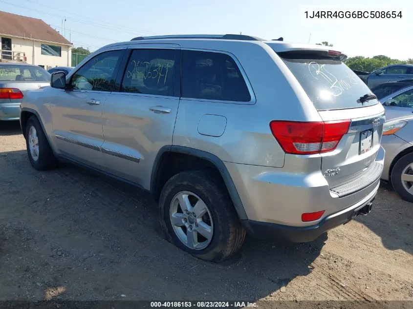 1J4RR4GG6BC508654 2011 Jeep Grand Cherokee Laredo